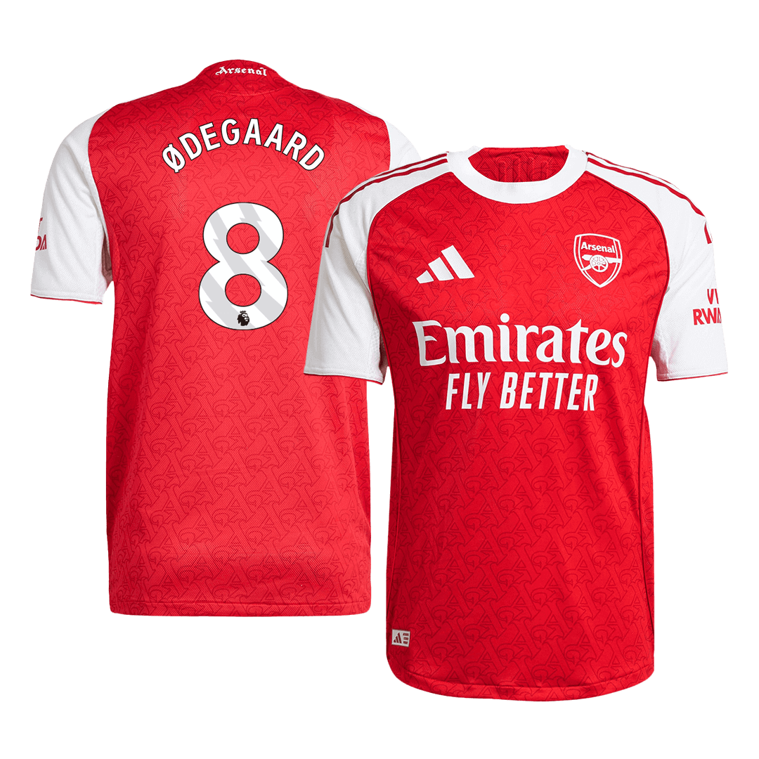 ØDEGAARD #8 Arsenal Domicile Maillot 2025/26 Authentique