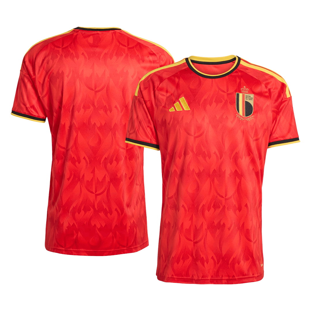 Belgique Domicile Maillot - Coupe du Monde 2026 Rouge Grande Taille
