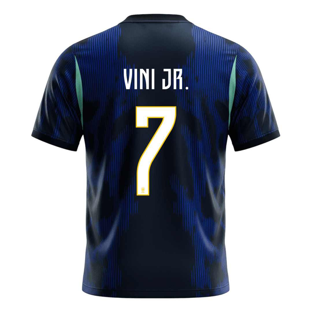 VINI JR. #7 Brésil Extérieur Maillot - Coupe du Monde 2026 Bleu marine
