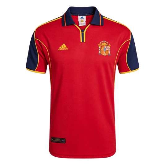 Retro Espagne Domicile Maillot 2000 Rouge