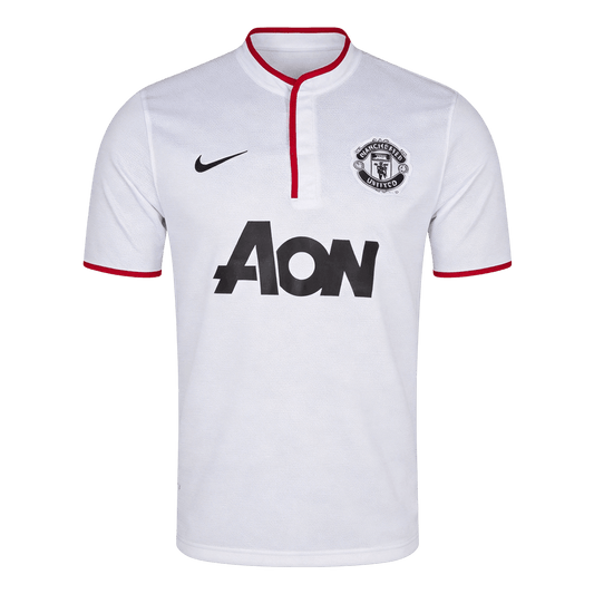 Retro Manchester United Extérieur Maillot 2013/14 Blanc