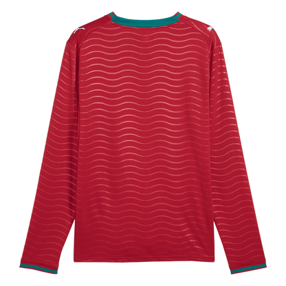 Portugal Domicile Maillot Manches Longues - Coupe du Monde 2026 Rouge