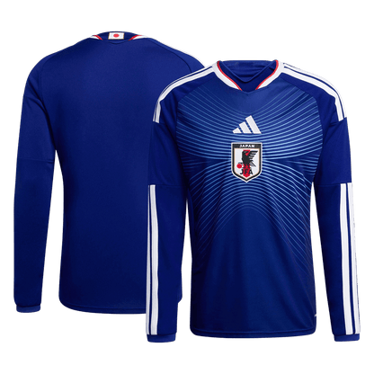 Japon Domicile Maillot Manches Longues - Coupe du Monde 2026 Bleu marine Grande Taille