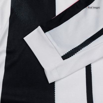 Juventus Domicile Maillot Manches Longues 2025/26 Noir&Blanc Grande Taille