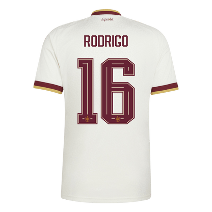 RODRIGO #16 Espagne Extérieur Maillot - Coupe du Monde 2026 Blanc