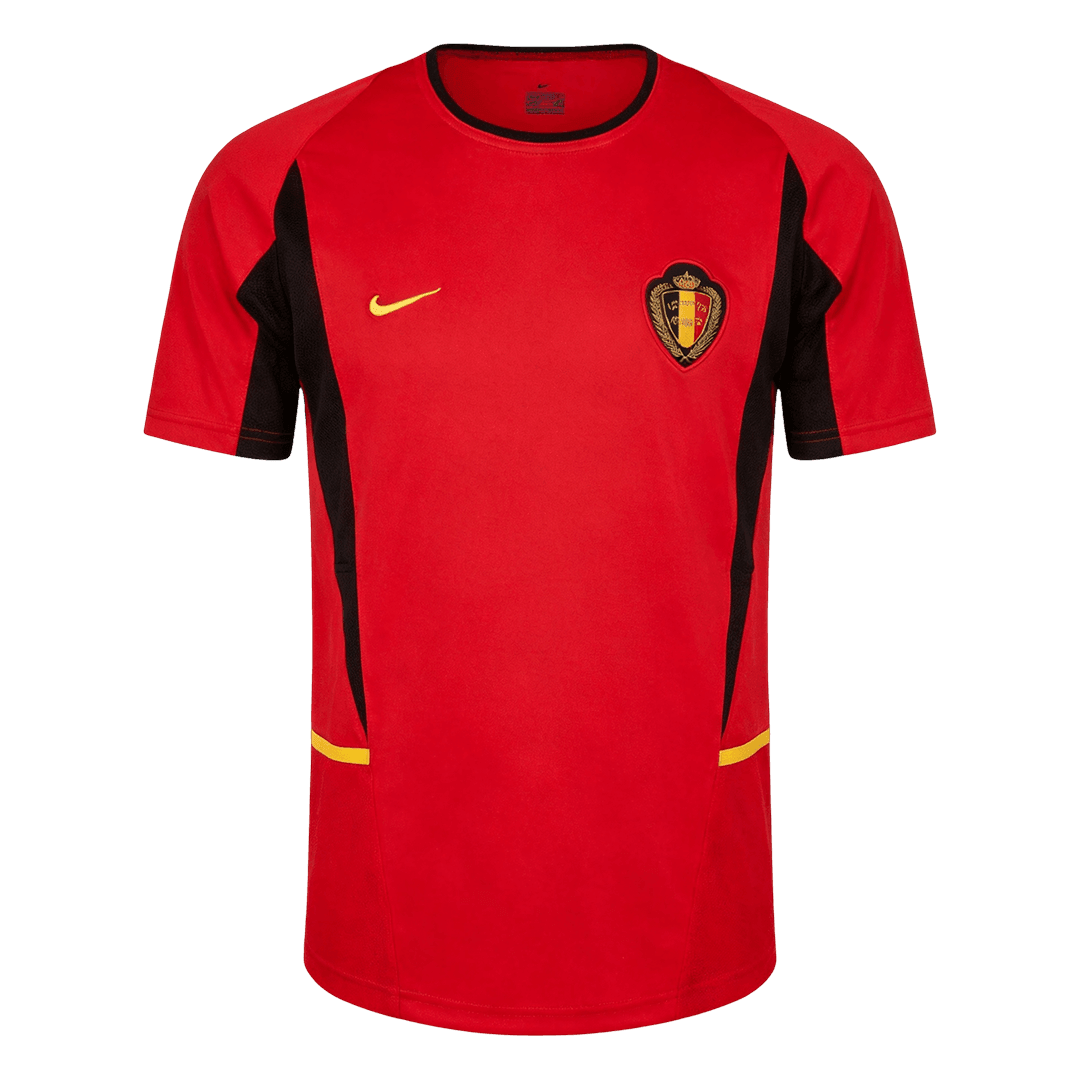 Retro Belgique Domicile Maillot 2002 Rouge