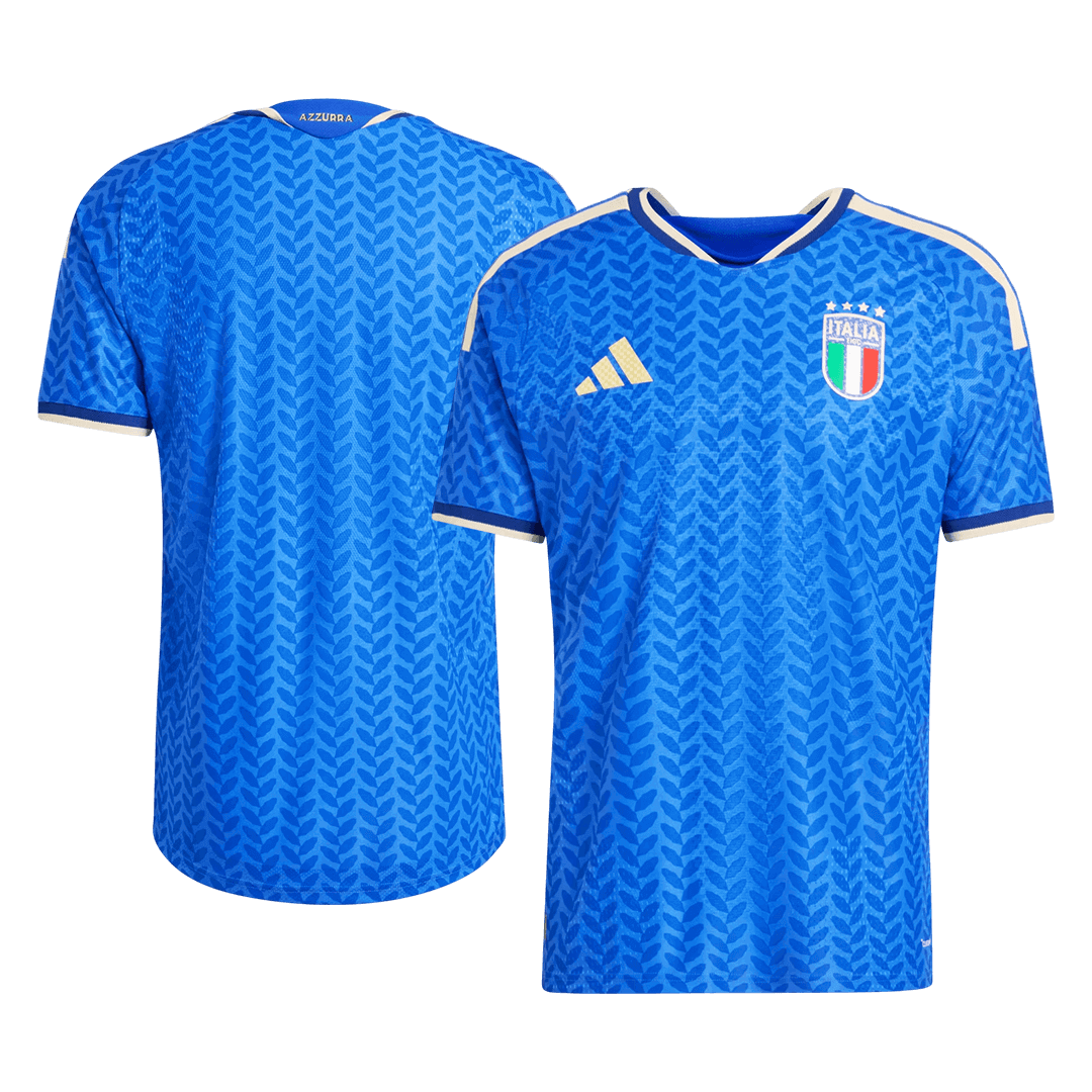Italie Domicile Maillot Coupe du Monde 2026 Bleu Joueur Grande Taille