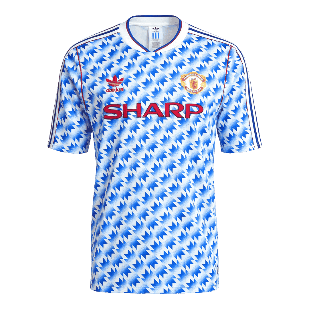 Retro Manchester United Extérieur Maillot 1990/92 Bleu