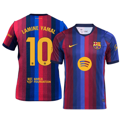 LAMINE YAMAL #10 Barcelone Domicile Maillot 2026/27 Blue&Garnet