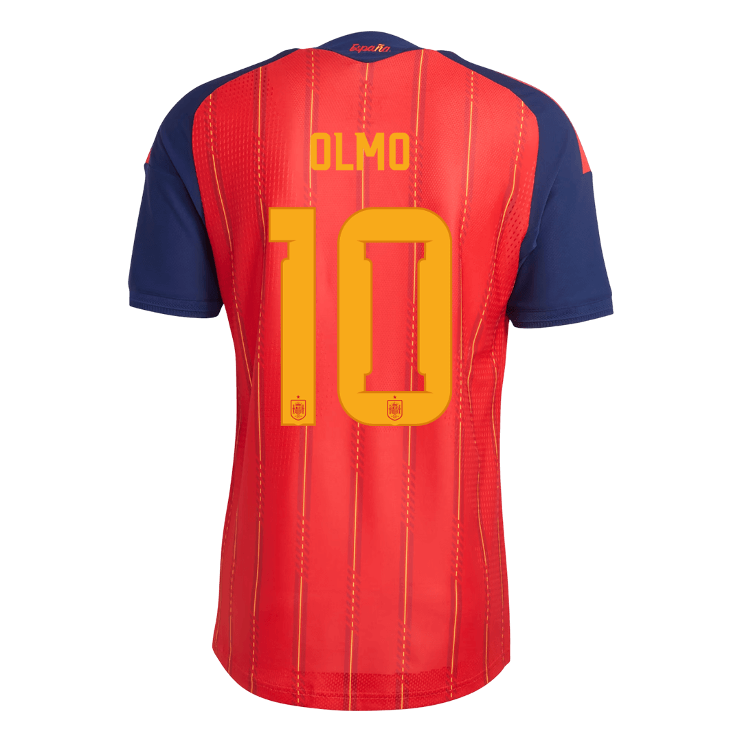 OLMO #10 Espagne Domicile Maillot - Coupe du Monde 2026 Rouge Joueur