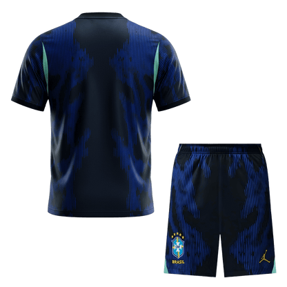 Brésil Extérieur Maillot Kit - Coupe du Monde 2026 Bleu