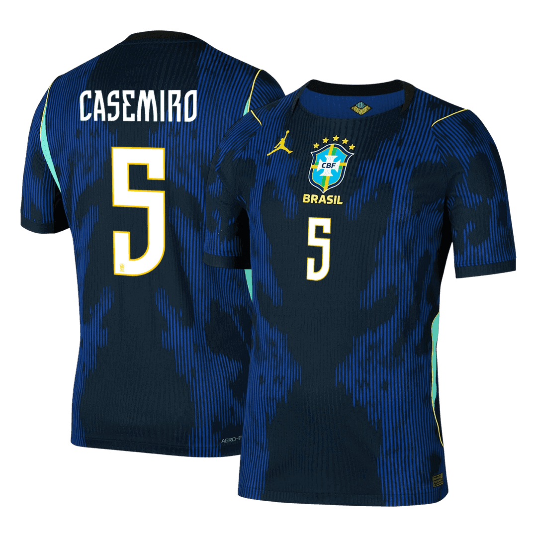 CASEMIRO #5 Brésil Extérieur Maillot - Coupe du Monde 2026 Bleu marine Joueur