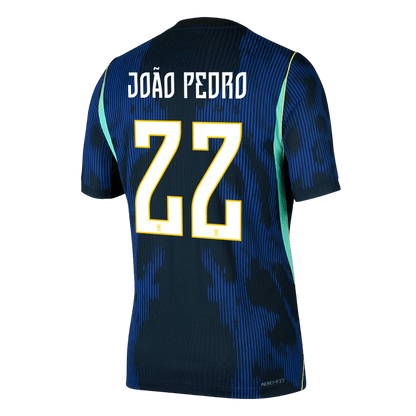 JOÃO PEDRO #22 Brésil Extérieur Maillot - Coupe du Monde 2026 Bleu marine Joueur