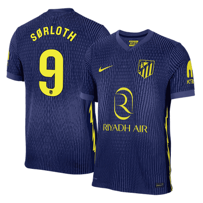 SØRLOTH #9 Atlético Extérieur Maillot 2025/26 Bleu marine Joueur