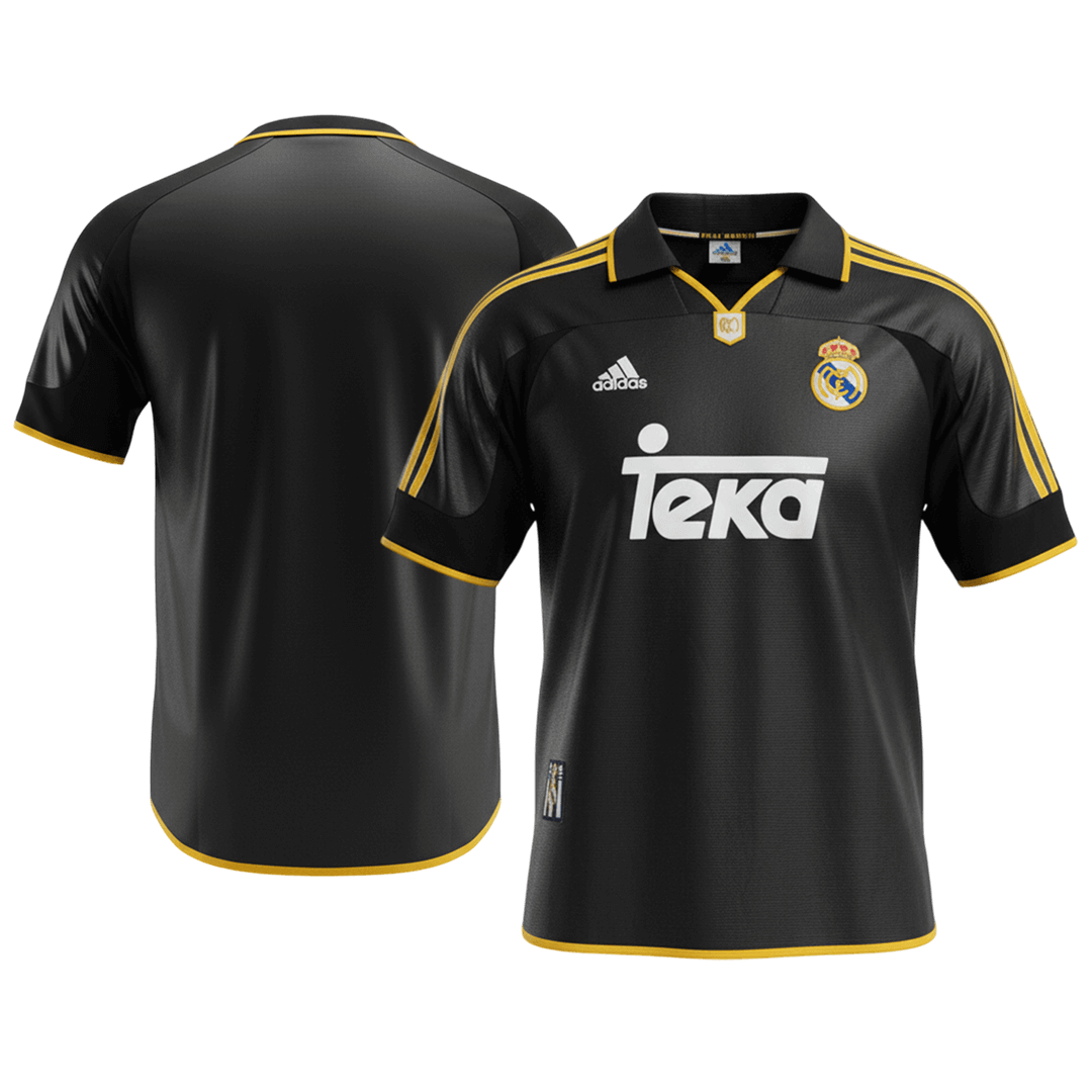 Retro Real Madrid Extérieur Maillot 1999/01 Noir