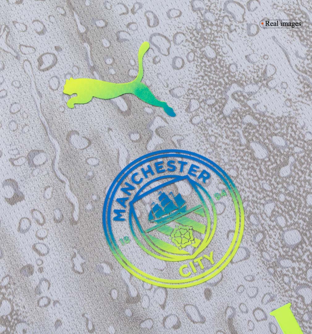 Manchester City Third Maillot Kit 2025/26 Enfant Gris