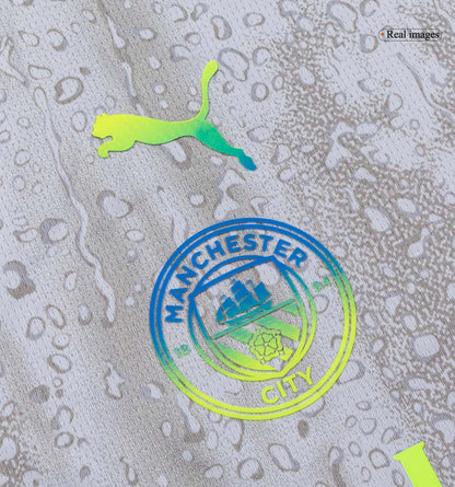 Manchester City Third Maillot Kit 2025/26 Enfant Gris