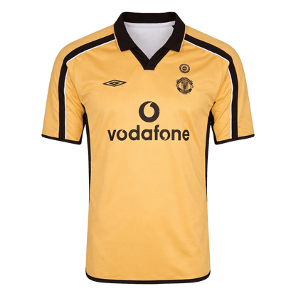 Retro Manchester United Extérieur Maillot 2001/02 White&Gold