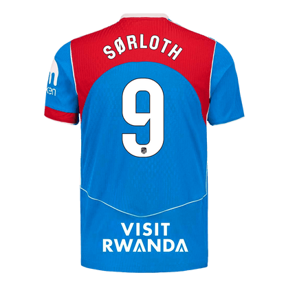 SØRLOTH #9 Atlético Third Maillot 2025/26 Bleu Joueur
