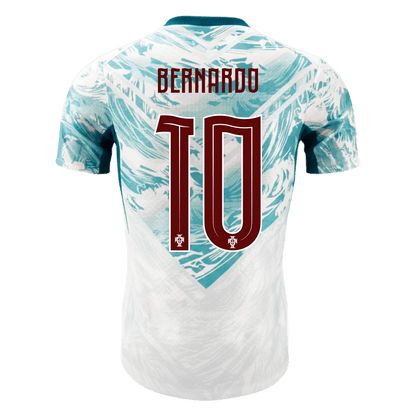 BERNARDO #10 Portugal Extérieur Maillot - Coupe du Monde 2026 White&Green Joueur