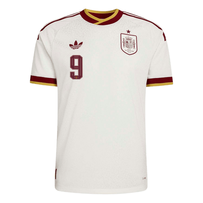 GAVI #9 Espagne Extérieur Maillot - Coupe du Monde 2026 Blanc Joueur