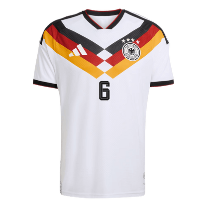 KIMMICH #6 Allemagne Domicile Maillot Coupe du Monde 2026 Blanc Joueur