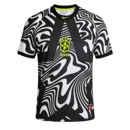 Brésil Maillot - Coupe du Monde 2026 Black &White Grande Taille