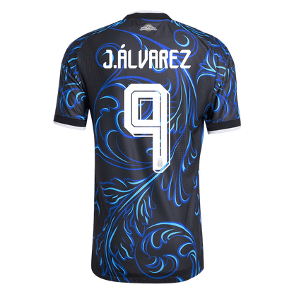 J. ÁLVAREZ #9 Argentine Extérieur Maillot - Coupe du Monde 2026 Noir Joueur