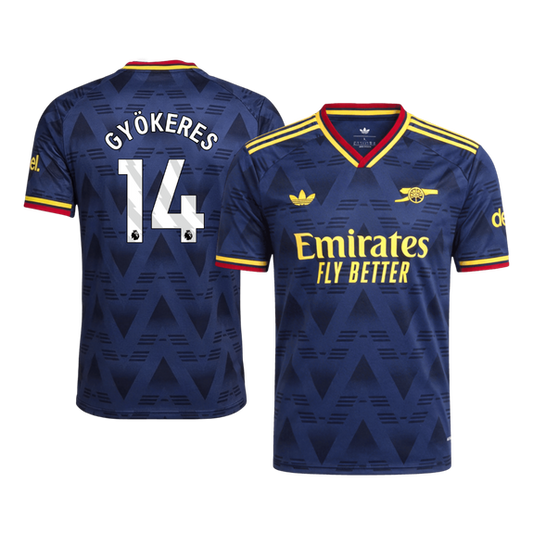 GYÖKERES #14 Arsenal Extérieur Maillot 2026/27 Bleu marine Joueur