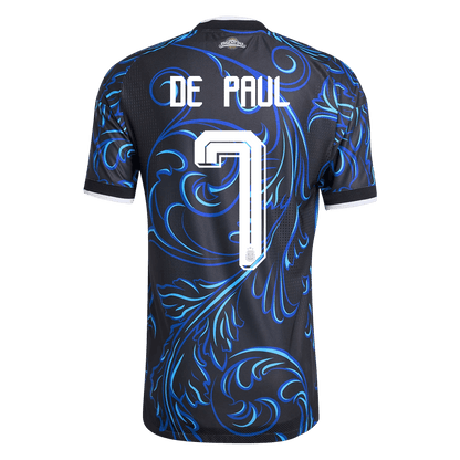 DE PAUL #7 Argentine Extérieur Maillot - Coupe du Monde 2026 Noir Joueur