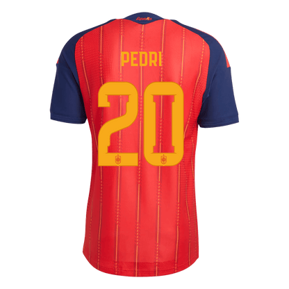 PEDRI #20 Espagne Domicile Maillot - Coupe du Monde 2026 Rouge Joueur