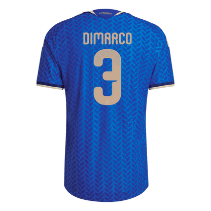 DIMARCO #3 Italie Domicile Maillot Coupe du Monde 2026 Bleu Joueur