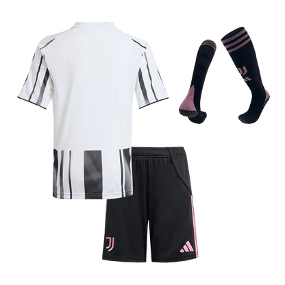 Juventus Domicile Maillot Kit 2025/26 Enfant Black&White