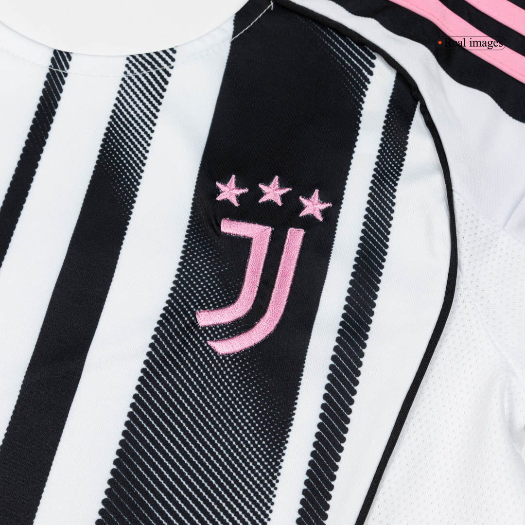 Femme Juventus Domicile Maillot 2025/26 Noir&Blanc