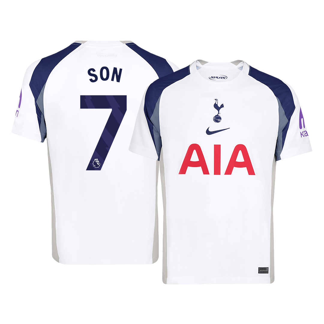 SON #7 Tottenham Hotspur Domicile Maillot 2025/26 Grande Taille