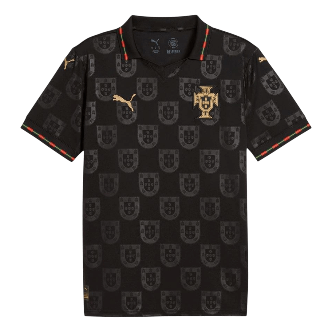 Portugal Maillot Coupe du Monde 2026 Noir Grande Taille