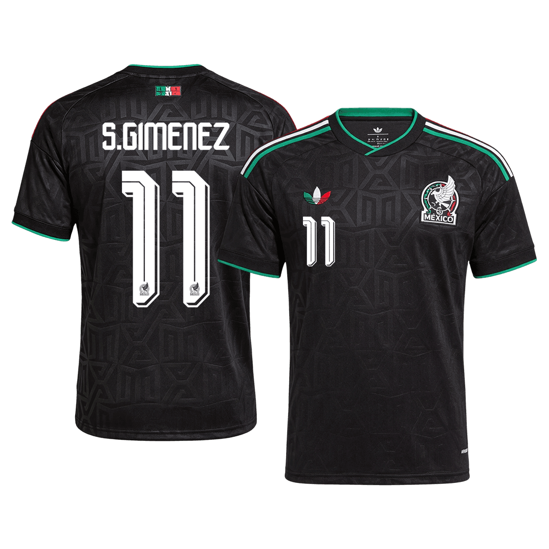 S.GIMENEZ #11 Mexique Third Maillot - Coupe du Monde 2026 Noir