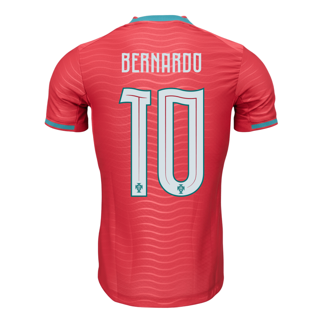 BERNARDO #10 Portugal Domicile Maillot - Coupe du Monde 2026 Rouge Joueur