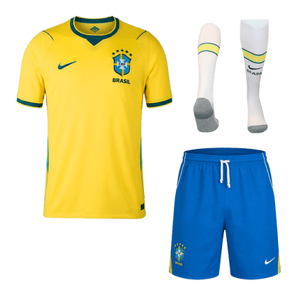 Brésil Domicile Maillot Kit - Coupe du Monde 2026 Jaune