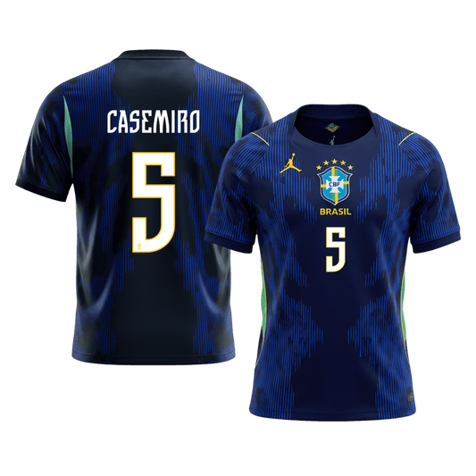 CASEMIRO #5 Brésil Extérieur Maillot - Coupe du Monde 2026 Bleu marine