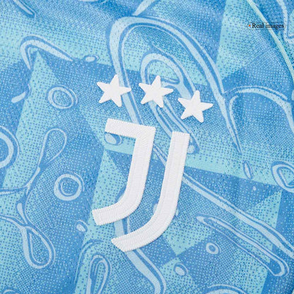 KALULU #15 Juventus Extérieur Maillot 2025/26 Bleu Authentique