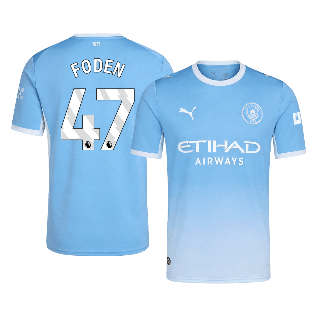 FODEN #47 Manchester City Domicile Maillot 2026/27 Bleu