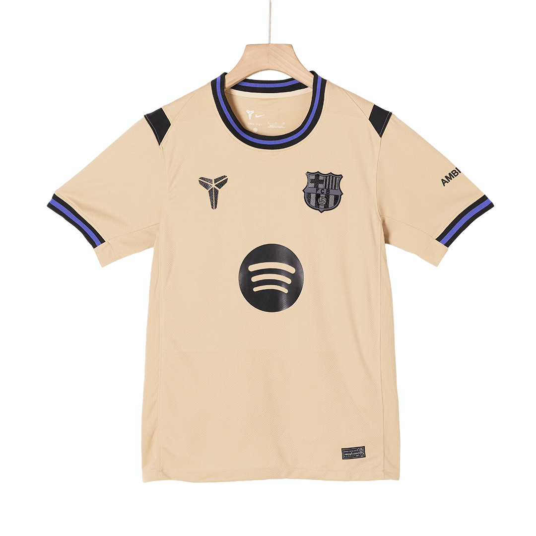 F.DE JONG #21 Barcelone Extérieur Maillot 2025/26 Jaune - UCL