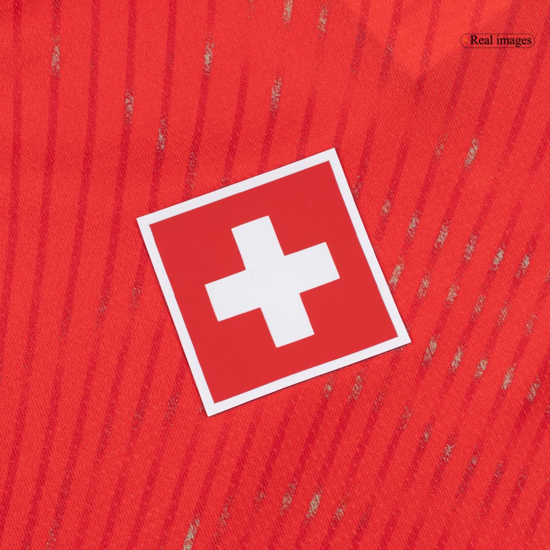 Suisse Domicile Maillot - Coupe du Monde 2026 Rouge Grande Taille