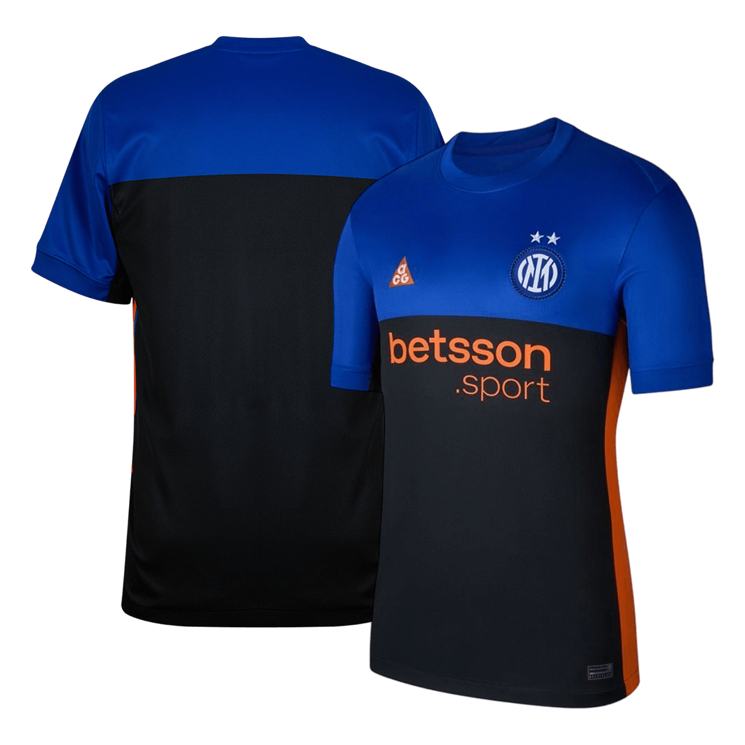 Inter Milan Fourth Away Maillot 2025/26 Black&Blue Grande Taille