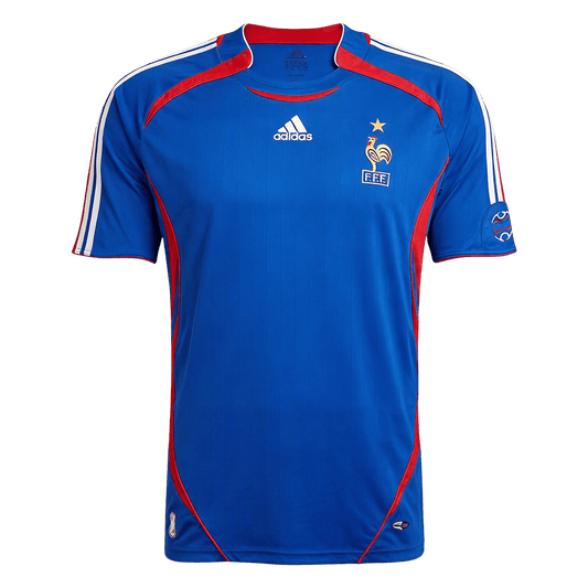 Retro France Domicile Maillot 2006 Bleu