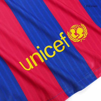 Retro MESSI #10 Barcelone Domicile Maillot 2016/17 Rouge&Bleu