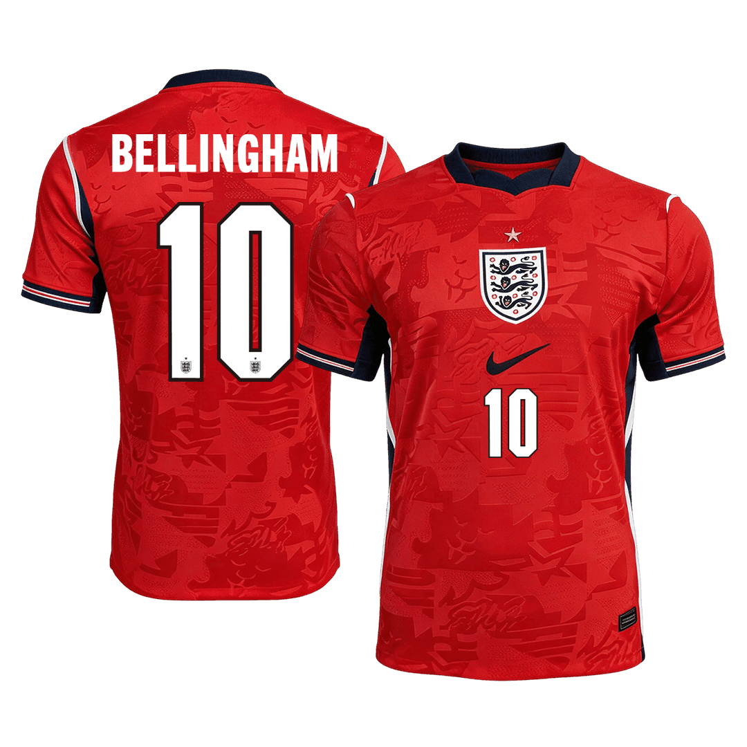 BELLINGHAM #10 Angleterre Extérieur Maillot - Coupe du Monde 2026 Rouge