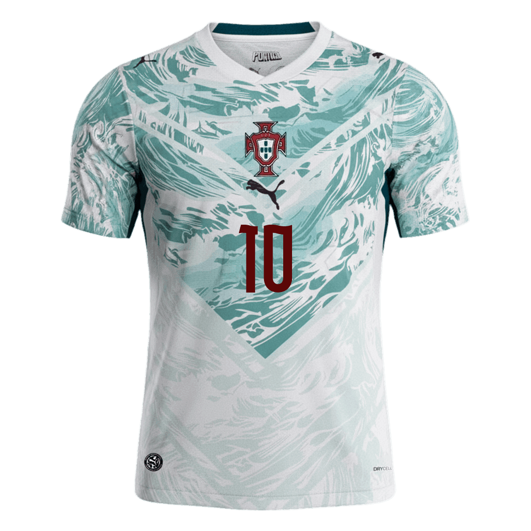 BERNARDO #10 Portugal Extérieur Maillot - Coupe du Monde 2026 White&Green