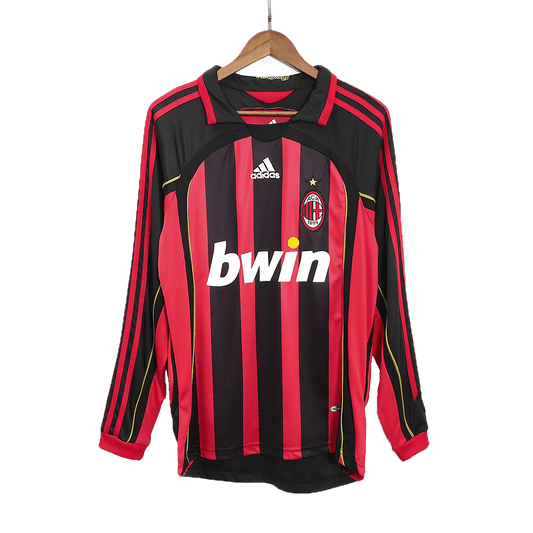 Retro Milan AC Domicile Maillot Manches Longues 2006/07